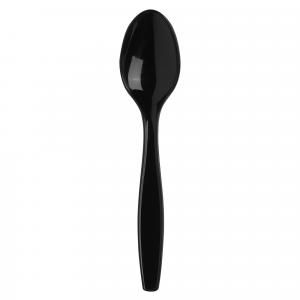 Dixie Black Heavyweight Wrapped Polypropylene Teaspoon (1000 Pk)