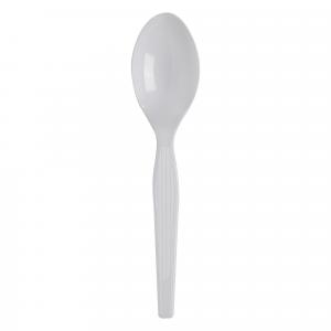 Dixie Medium Weight Polystyrene White Teaspoon (PACK OF 1000)
