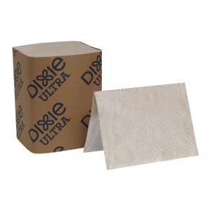 Dixie Ultra Interfold 2 Ply Brown Napkin Dispenser Refill, 6.5 x 9.85 inch - 6000 per case.