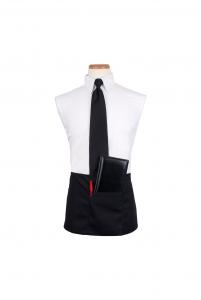 Ritz CL3PWACBK 4 Pocket Bib Serving Apron, Black (Pack of 12)