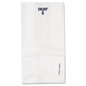 AJM Packaging Bleached Grocery Bag - 500 per case.