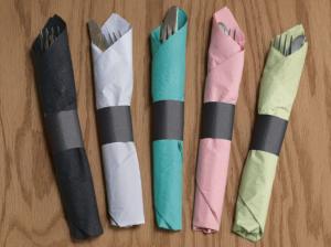 Hoffmaster Black Pa/ Napkin Band 1.5x4.25 Inch 2500Each (Pk OF 4)