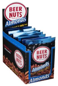 Beer Nuts Mid Almond (2.0 Oz), 2 Ounce (Pack of 12)