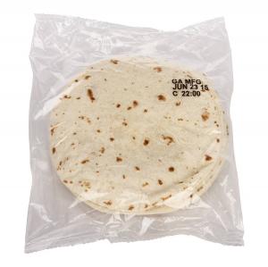 Mission Foods Heat Pressed Flour Tortilla, 6 inch - 12 per pack -- 24 packs per case.