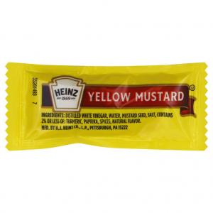 Heinz Yellow Mustard (0.2oz Packets, Pack of 500)