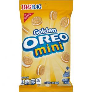 Oreo Nabisco Golden Mini Sandwich Cookies W/ Vanilla Filling (3 OZ, 12 Per Case)