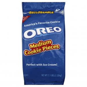 Oreo Medium Cookie Pieces, 2.5-Pound Resealable Packages (Pack of 4)