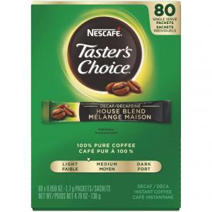 Nescafe Taster's Choice Decaf Stick(80x1.7g), 4.79 Ounce (6 Pack)