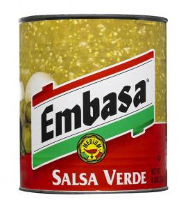 Megamex Embasa Verde Medium Salsa Cans 98oz (PACK OF 6)