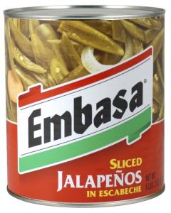 Embasa Sliced Jalapeno Pepperwith Escabeche, 10 Can -- 6 Case