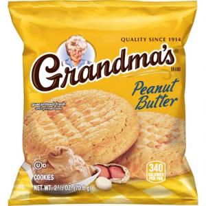 Pepsi-Co Grandma'S Ready-To-Eat Peanut Butter Big Cookie (2.5 OZ, Pack Of 60)