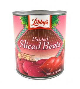 Libbys Pickled Smooth Sliced Beets - no. 10 can, 6 cans per case