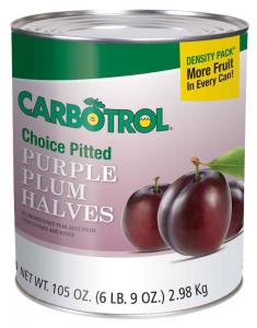 Carbotrol Plum Halves Cans 105oz (PACK OF 6)