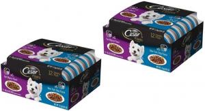 Cesar Canine Cuisine Wet Dog Food, Filet Mignon & New York Strip, 3.5 oz (Pack of 12)