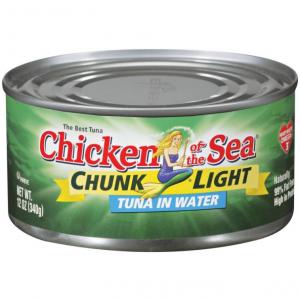 Chicken Of The Sea, Chunk Light Tuna In Water (12 Oz. Cans, Pack Of 24)