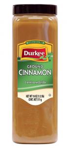 Durkee Ground Cinnamon, Gluten Free, Plastic Jug (18 OZ. Container, 6 Per Case)