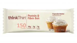 Think Thin Cupcake Batter Protein and Fiber Bar, 1.41 Ounce -- 1