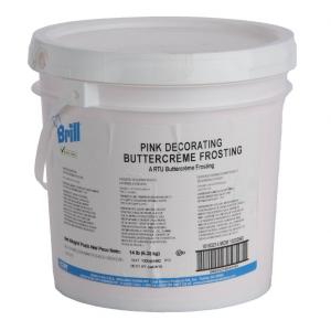 Brill Pink Decorating Butter Creme Frosting, Ready To Use (14 lbs, 1 Pack)