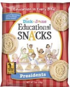 Dick & Jane, Educational Snack, Presidents (1 OZ, 120 Per Case)