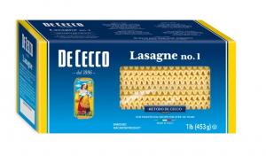 De Cecco Pasta Dececco Enriched Macaroni Lasagna, 1 Pound -- 12 per case.