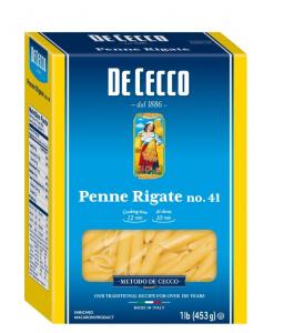 De Cecco Enriched Macaroni Penne Rigate, 1 Pound (12 Pack)