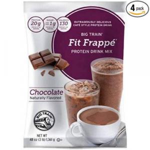 Big Train Fit Frappe Chocolate Protein Drink Mix, 3 Pound -- 4 per case.