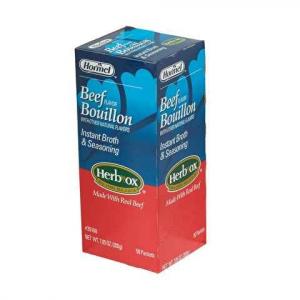 Broth, Beef Shelf Stable Packet Soup, Bulk Size Case, 300 Count Per Case