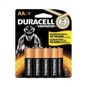 Duracell - CopperTop AA Alkaline Batteries - long lasting, all-purpose Double A battery for household and business - 8ct