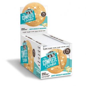 Lenny & Larry's The Complete Cookie, White Chocolate Macadamia, Soft Baked, 16g Plant Protein, Vegan, 4-Ounce (12pk)