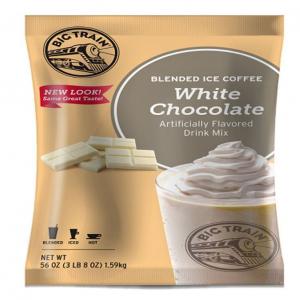 Big Train Blended Ice Coffee, White Chocolate Latte, 3.5lb, Powdered Instant Coffee Drink Mix, Serve Hot or Cold