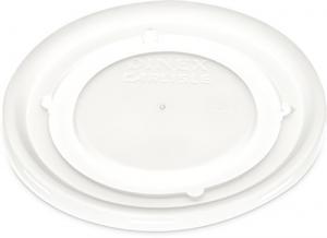 Dinex DX53008714 Polystyrene Disposable Lid, Translucent, 4-1/2" Diameter, For Fenwick 9oz Insulated Bowl (Case of 1000)