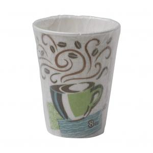 Dixie PerfecTouch 8 oz. Individually Wrapped Insulated Paper Hot Coffee Cup Georgia-Pacific, 5338CDWR, 1000pk