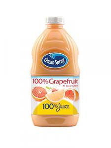 Ocean Spray 100% Juice, Grapefruit, 60 Ounce Bottle (Pack of 8)