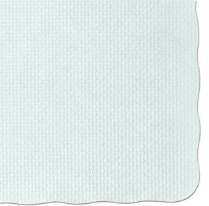 Hoffmaster PM32052 Knurl Embossed Scalloped Edge Placemats, 9 1/2 x 13 1/2, White (Case of 1000)