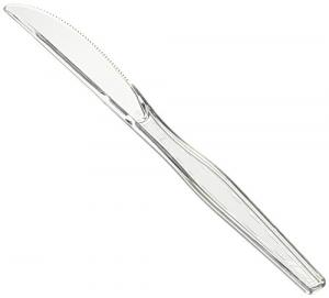 Dixie KH017 Clear Heavy-Weight Plastic Knife - 1000 / CS