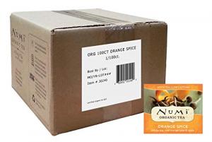 Numi Organic Tea Orange Spice, 100 Count Box of Tea Bags, White Tea (Packaging May Vary)
