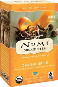 Numi Organic Tea Orange Spice, 16 Count Box of Tea Bags (Pack of
