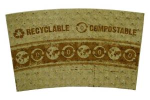World Centric 10-20 Ounce 100% PCW Paper Compostable Hot Cup Sleeve, 2 x 500 each Case