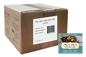 Numi Organic Tea Aged Earl Grey, 100 Count Box of Tea Bags, Black Tea (Packaging May Vary)