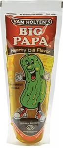 Van Holten's Dill Big Papa Pickle Whole Single Serve Pouch, 12 x 1 each Case