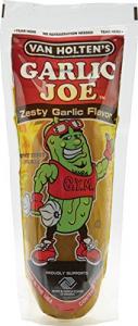 Van Holtens Pickle Garlic Joe Pickle Whole Single Serve Pouch, 12 x 1 each Case