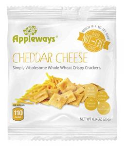 Appleways Whole Grain Cheddar Cheese Crispy Cracker (0.9 OZ, 108 Per Case)