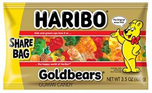 Haribo Gold-Bears 3.5 oz. Share Bag, (Pack of 18)