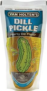 Van Holten's Jumbo Dill Pickle Whole Single Serve Pouch, 12 x 1 each Case
