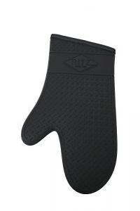 RITZ Food Service RZS685BK15 Silicone Oven Mitt, 685-Degree Heat Threshold, 15-Inch, Black