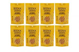 Biena Roasted Chickpea Snacks, Honey Roasted (5 OZ, 8 Count Per Case)