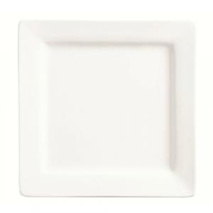 World Tableware SL-7 Slate White 7" Square Plate - 24 / CS