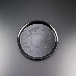EMI Yoshi Koyal Deli Mate Round Trays, 12-Inch, Black, Set of 25