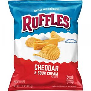 Ruffles Cheddar & Sour Cream Flavored Potato Chips, 1.5 Ounce (P