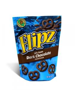 Flipz 50% Cocoa, Dark Chocolate Covered Pretzel (4 Oz, Pack Of 6)